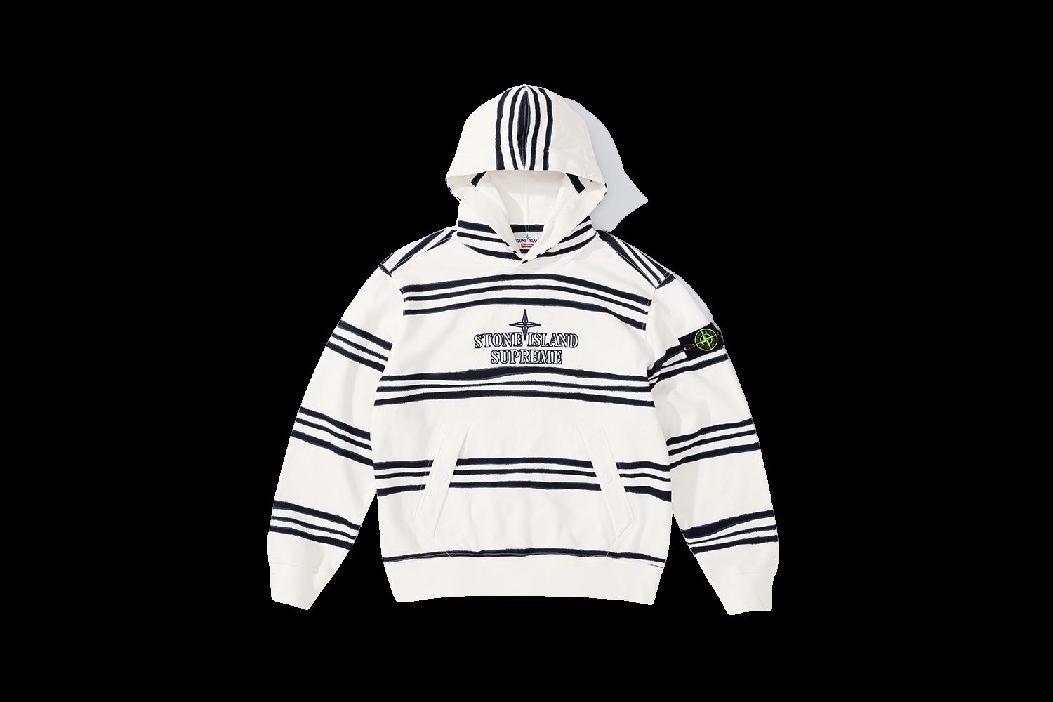 Supreme®/Stone Island® Warp Stripe Hooded Sweatshirt view 2